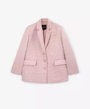 Полупальто стеганое с английским воротником розовое GLVR