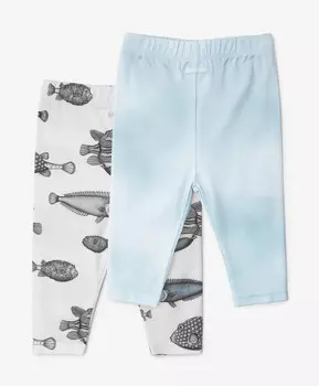 Ползунки для мальчика с открытыми ножками комплект из 2-х штук мультицвет Gulliver