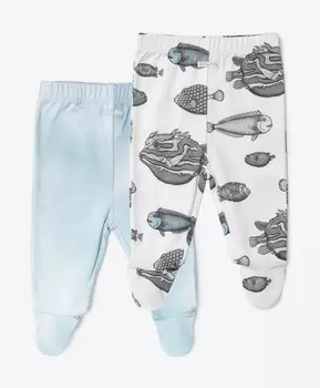 Ползунки для мальчика с закрытыми ножками комплект из 2-х штук мультицвет Gulliver