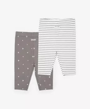 Ползунки комплект из двух штук с открытыми ножками мультицвет Gulliver (80-48)