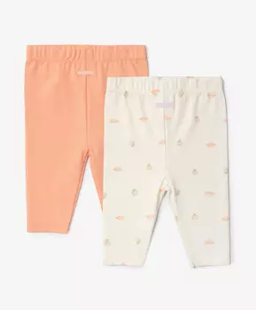 Ползунки с открытыми ножками для девочки комплект из 2-х штук мультицвет Gulliver