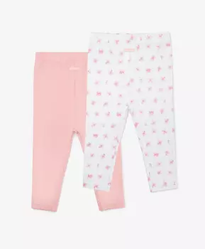 Ползунки с открытыми ножками, комплект из 2х штук мультицвет для девочки Gulliver (80-48)