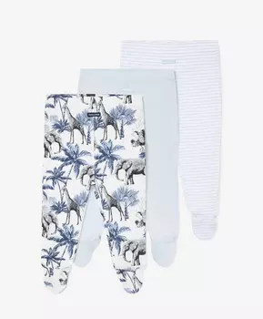 Ползунки с закрытыми ножками мультицвет для мальчика Gulliver (80-48)