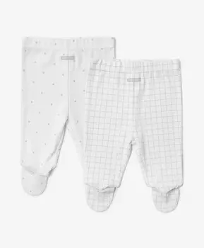 Ползунки с закрытыми ножками унисекс комплект из 2-х штук белые Gulliver