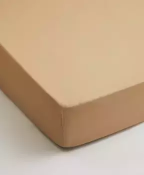 Простыня на резинке бежевая 140х200+35 см Gulliver (140x200+35)