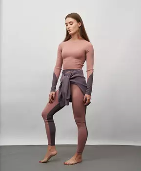 Рашгард укороченный для женщины коричневый Jumkey