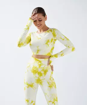 Рашгард укороченный для женщины салатовый Jumkey