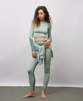 Рашгард укороченный для женщины зеленый Jumkey (L)