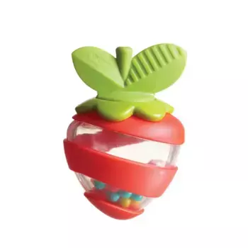 Игрушка погремушка для новорожденного Морковка и Клубничка