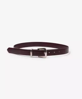 Ремень из натуральной кожи бордовый GLVR