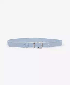 Ремень из натуральной замши голубой GLVR