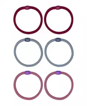 Резинки для волос, 6 шт. Gulliver (Без размера)