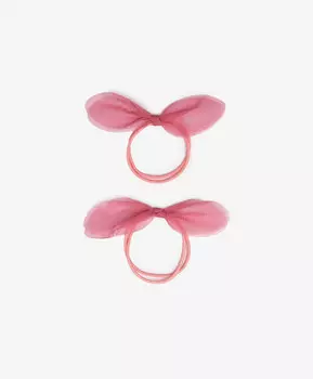 Резинки для волос с декором розовые Gulliver