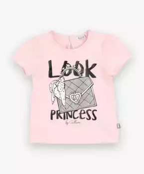 Розовая футболка с принтом Gulliver (92)