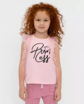 Розовая майка с принтом Gulliver