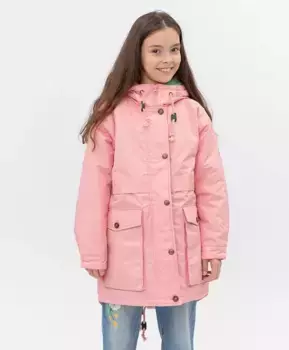 Розовое пальто Button Blue (158)