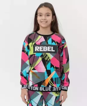 Розовый свитшот Button Blue (146)
