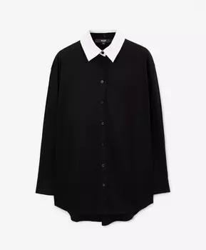 Рубашка объемная черная GLVR (S)