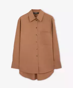 Рубашка оверсайз бежевая GLVR (M)