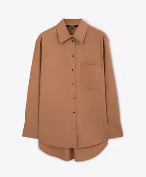Рубашка оверсайз бежевая GLVR (S)
