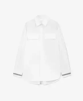 Рубашка оверсайз молочного цвета GLVR (M)