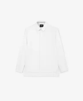 Рубашка с длинным рукавом текстильная белая для мальчика Gulliver