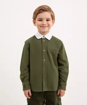 Рубашка с длинным рукавом текстильная для мальчика Roberto Moretti
