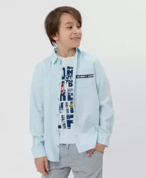 Рубашка с принтом Button Blue (116)