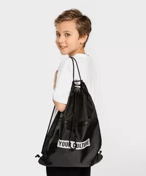 Рюкзак для обуви водонепроницаемый черный Button Blue (One size)