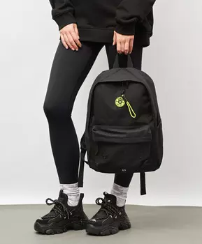 Рюкзак с анатомическими лямками водоотталкивающий черный для женщин и мужчин Jumkey