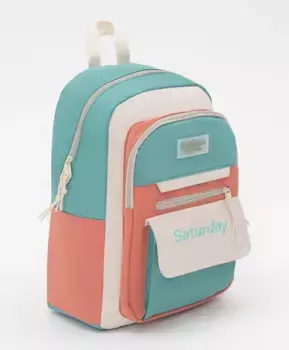 Рюкзак с карманами разноцветный Button Blue (44*30*14)