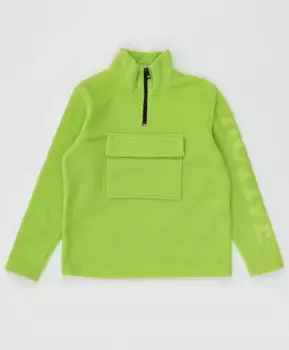Салатовая флисовая толстовка Button Blue (116)