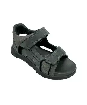 Сандалии из нубука для мальчика серые Happy Step