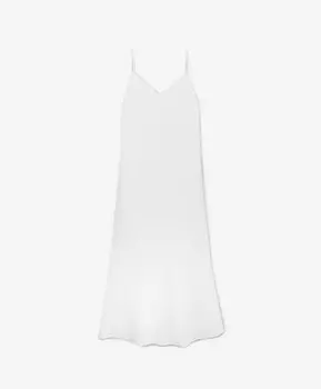 Сарафан длинный трапециевидной формы с глубоким V-образным вырезом на спинке белый GLVR (XL)