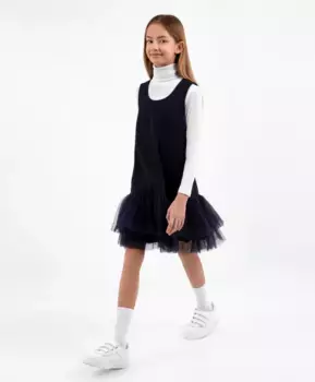 Сарафан из плотного джерси синий Gulliver (164)