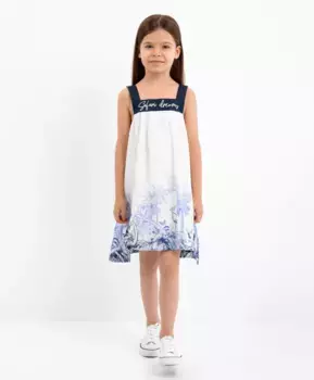 Сарафан легкий из батиста белый Gulliver (104)