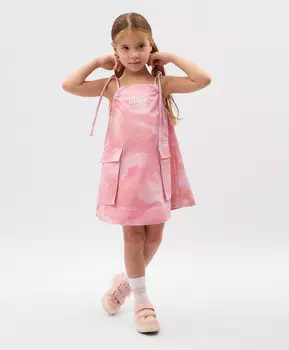 Сарафан с открытой спинкой детский розовый Gulliver
