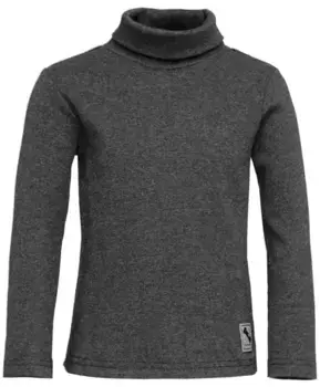 Серая меланжевая водолазка Button Blue (104)