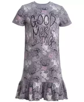 Серая ночная сорочка Button Blue (98-104)