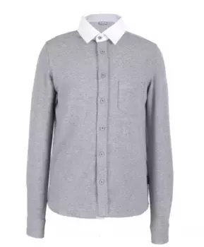 Серая рубашка в полоску Gulliver (134)