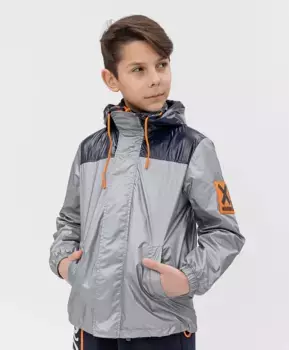Серая ветровка Button Blue (158)