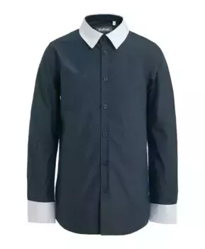 Серо-синяя рубашка Gulliver (170)