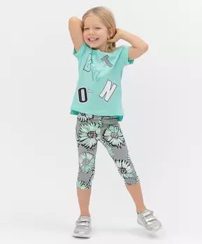 Серые лосины Button Blue