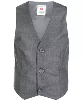 Серый классический жилет Button Blue