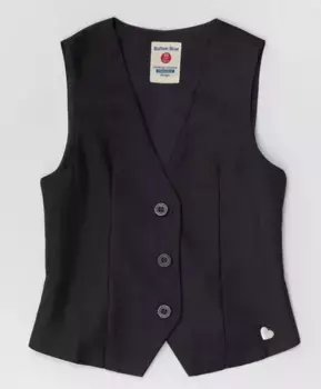 Серый классический жилет Button Blue (140)
