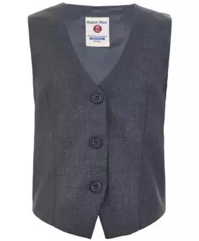 Серый классический жилет Button Blue (152)