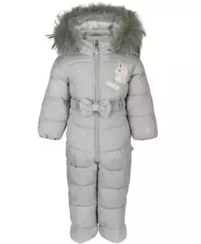 Серый комбинезон с отстегивающимися пинетками Gulliver (80)