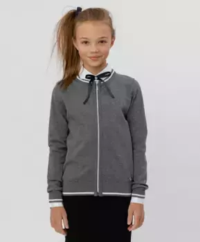 Серый тонкий кардиган Button Blue (140)