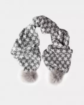 Серый вязаный шарф Gulliver