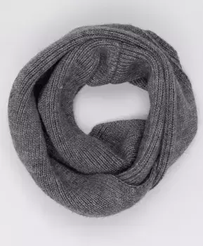 Серый вязаный снуд Button Blue (58-22)